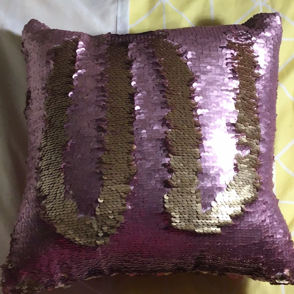 sequin decorative pillow